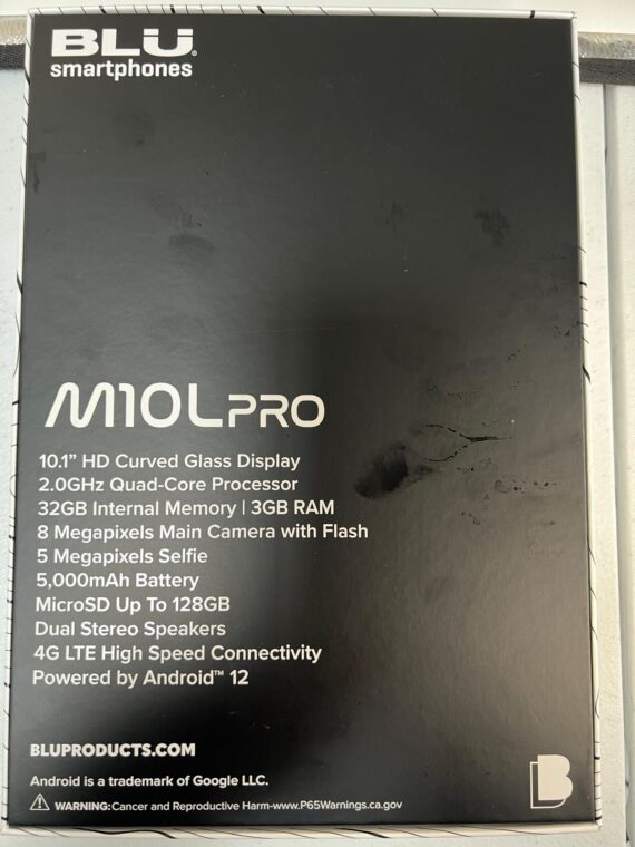 BLU M10L PRO | 3-Day Battery | 4G LTE| 10.1” Display | 32/3GB - NEW - Image 4